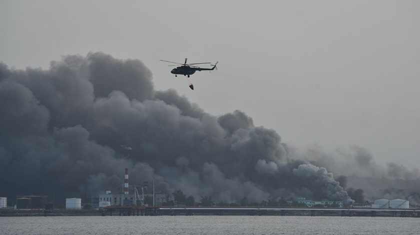 Lee más sobre el artículo Prosiguen labores de contención al incendio en Matanzas (+Fotos y Video)