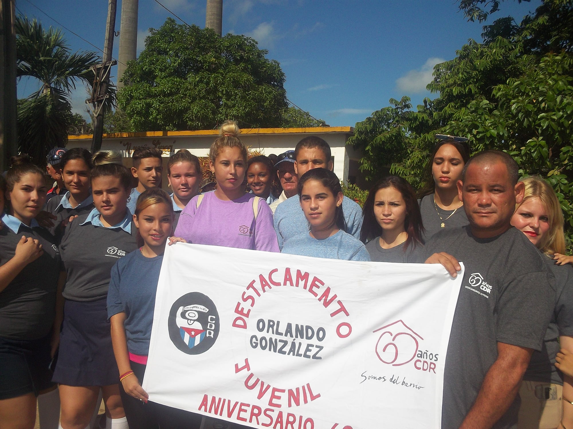 En este momento estás viendo Abanderan nuevo destacamento juvenil en localidad majagüense