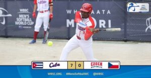 Lee más sobre el artículo Cuba vence a República Checa por nocaut 7-0 en Mundial de Softbol de Auckland