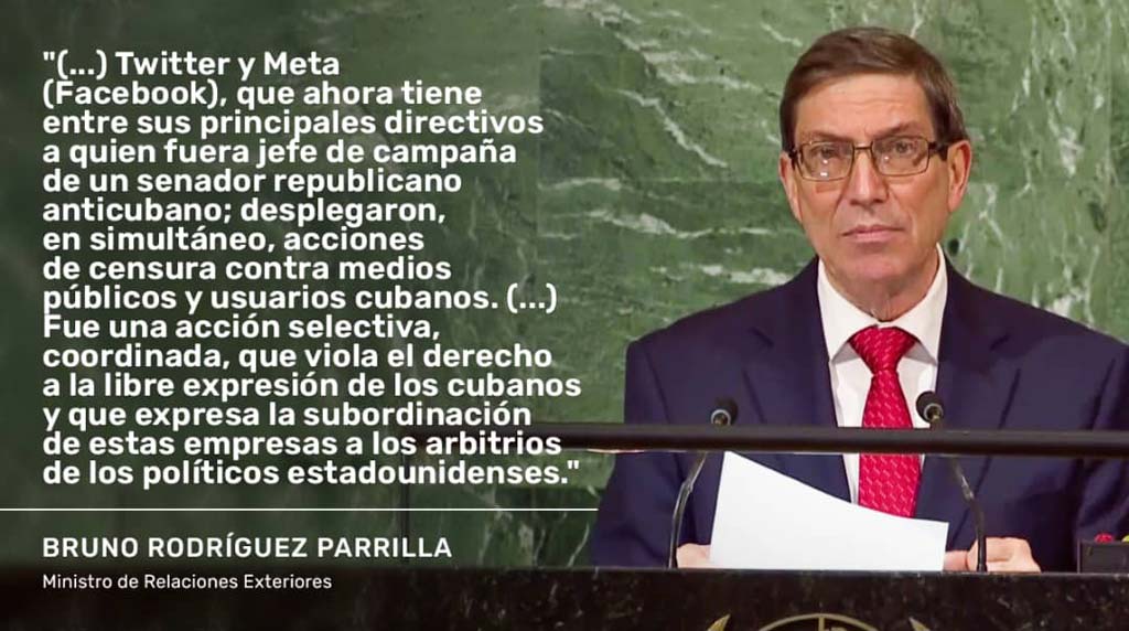 En este momento estás viendo Canciller de Cuba denuncia vínculos de Twitter con Gobierno de EEUU