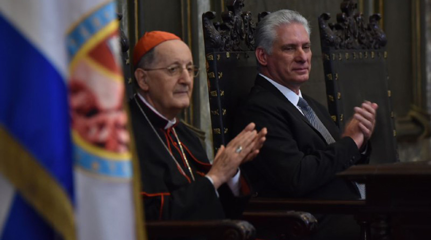 Lee más sobre el artículo Dialogó Presidente cubano con enviado del Papa Francisco