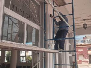 Lee más sobre el artículo Continúan acciones constructivas en funeraria El Clavel de Ciego de Ávila