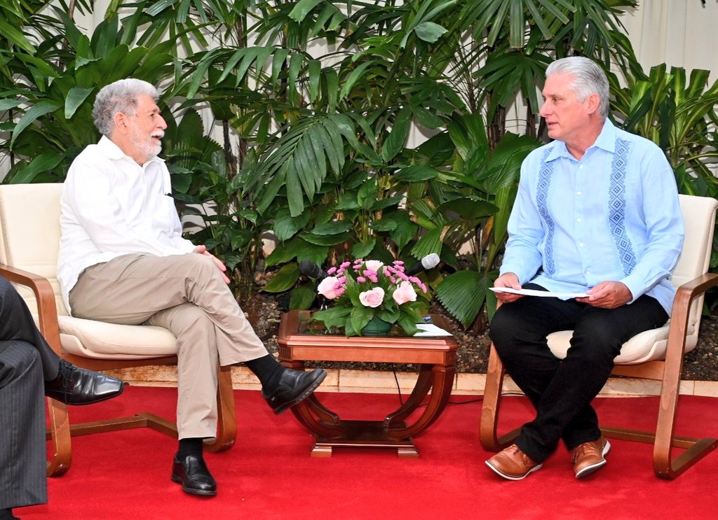 En este momento estás viendo Recibió Díaz-Canel a Celso Amorim, asesor del Presidente de Brasil