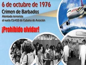 Lee más sobre el artículo Cuba rinde homenaje a víctimas de crimen de Barbados