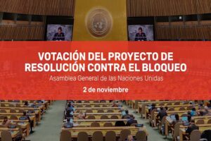 Lee más sobre el artículo Votará hoy la AGNU resolución sobre bloqueo a Cuba