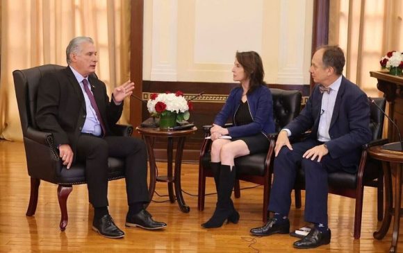En este momento estás viendo Presidente cubano Miguel Díaz-Canel se sienta a conversar con The Nation (+video)