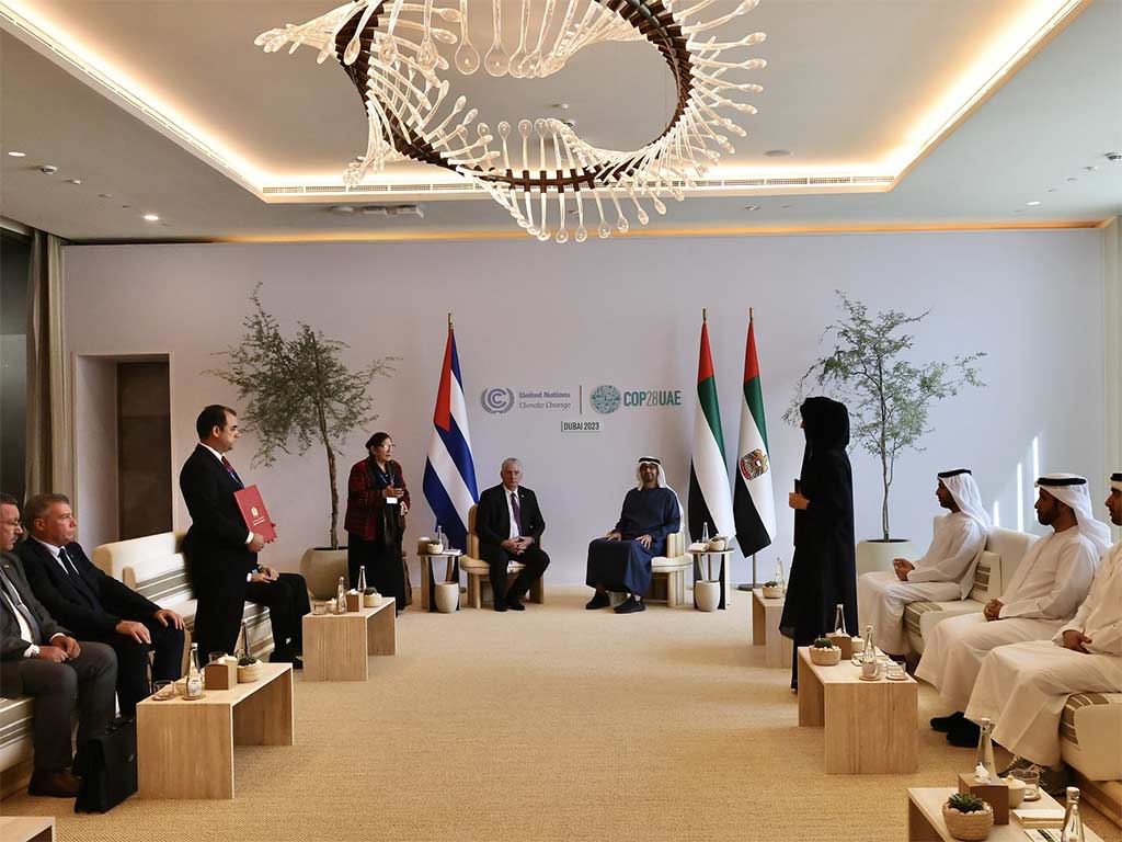 Lee más sobre el artículo President of Cuba held talks with his counterpart from the United Arab Emirates