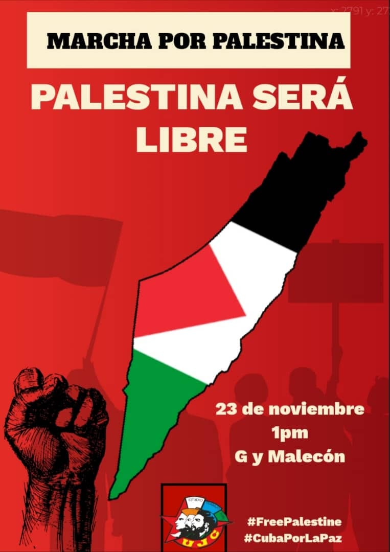 En este momento estás viendo Unión de Jóvenes Comunistas convoca para el jueves a una movilización a favor de Palestina