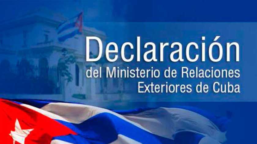 En este momento estás viendo Cuba es una sola: Declaración del Minrex