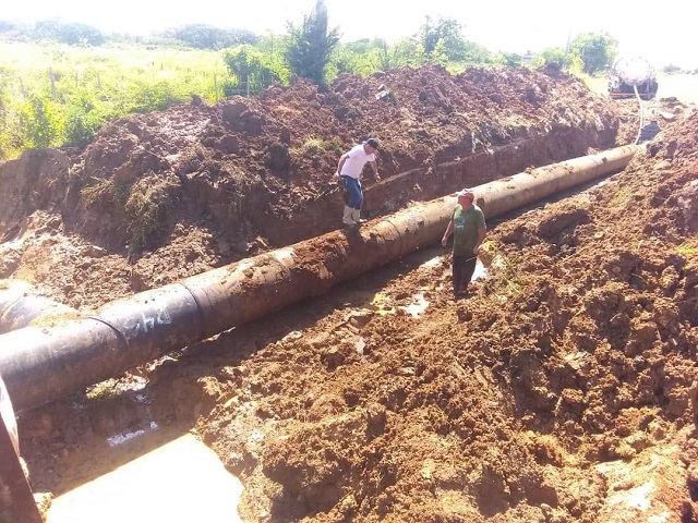 En este momento estás viendo Restablecen abasto de agua desde conductora Sur en Ciego de Ávila
