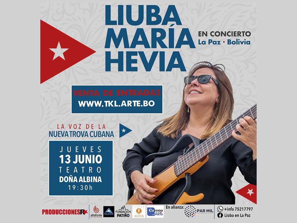 Lee más sobre el artículo Cantautora Liuba María Hevia crea expectativas en Bolivia
