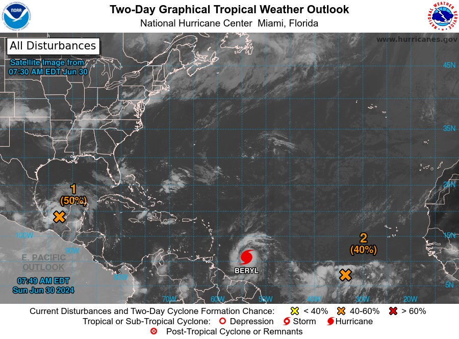 En este momento estás viendo Beryl es categoría 3, casi 4 y considerado extremadamente peligroso