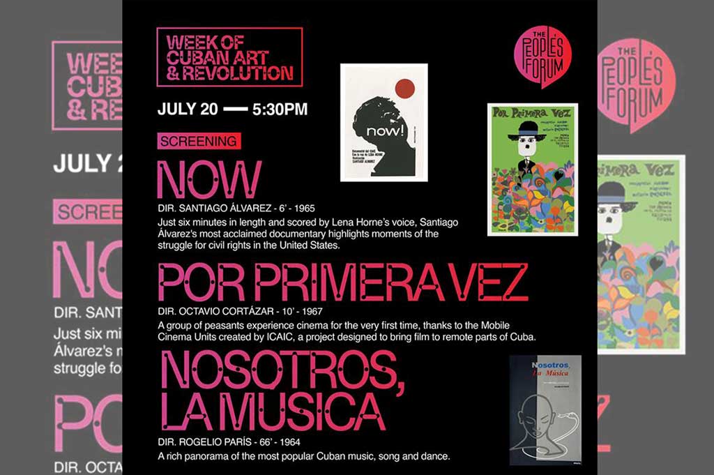 Lee más sobre el artículo Homenaje al cine cubano reúne a activistas solidarios en Nueva York