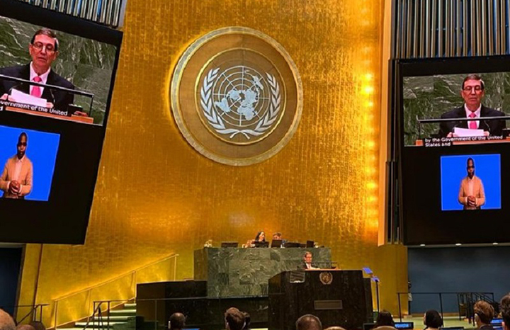 En este momento estás viendo Cuba reclamó en la ONU voluntad política para futuro justo