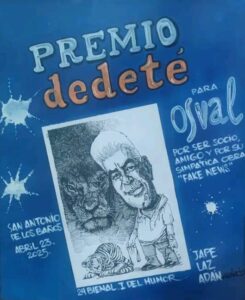Lee más sobre el artículo Premios para Osval en la 24ª Bienal del Humor