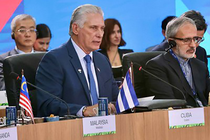 En este momento estás viendo Intervención del Presidente cubano en XVII Cumbre de los BRICS Compartir