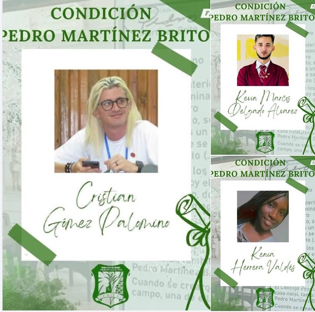 En este momento estás viendo Reciben tres dirigentes estudiantiles avileños la Condición Pedro Martínez Brito