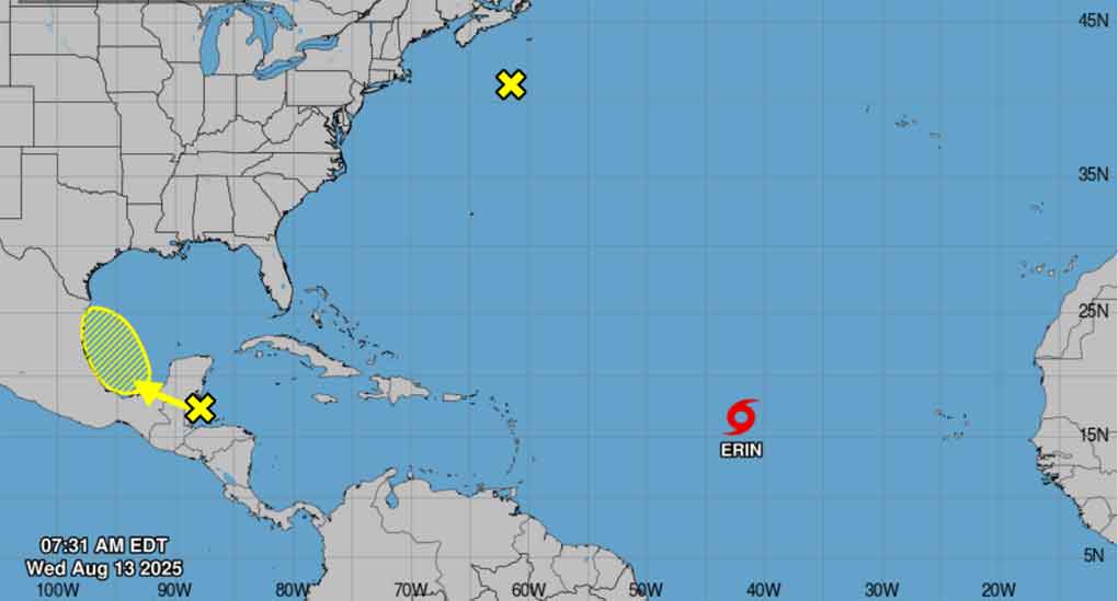 Lee más sobre el artículo Tormenta tropical Erin sigue su avance por Atlántico central