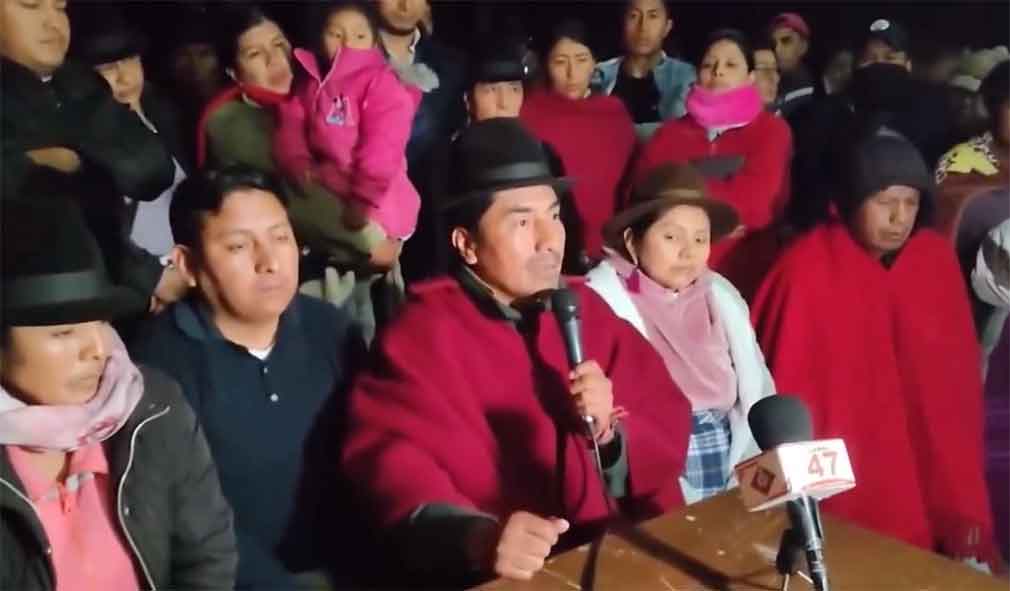 En este momento estás viendo Assassination attempt on indigenous leader Iza denounced in Ecuador