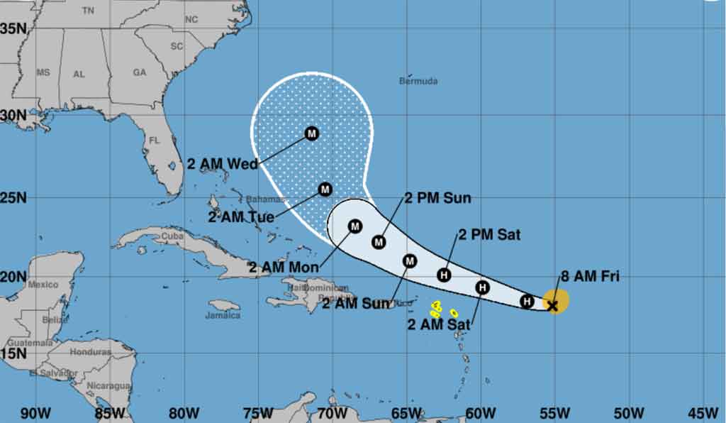 En este momento estás viendo Tormenta Erin a punto de convertirse en huracán