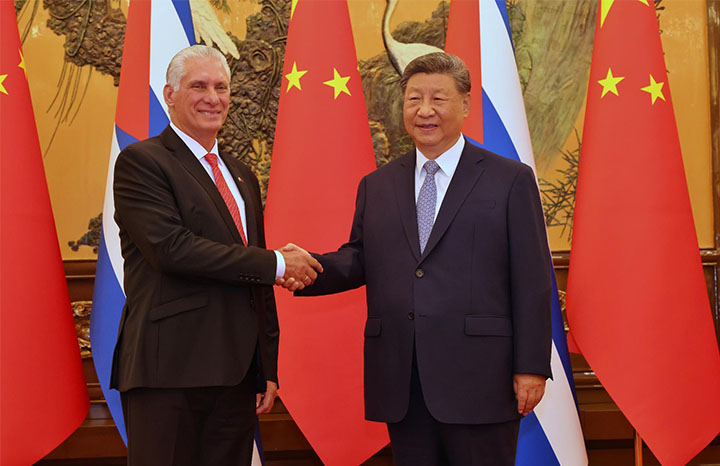 En este momento estás viendo Sostiene Díaz-Canel en China encuentro con presidente Xi Jinping