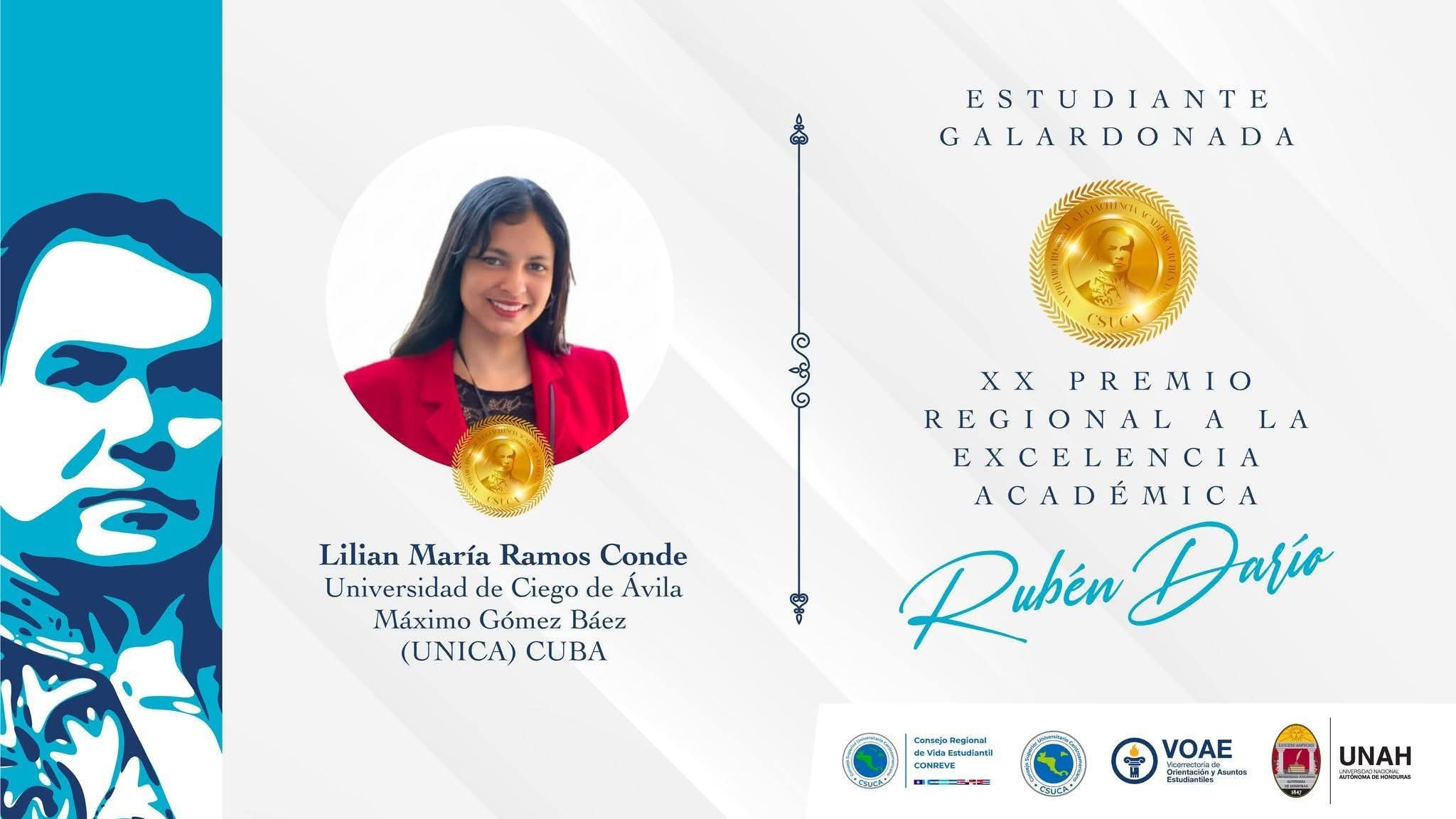 En este momento estás viendo Conceden a estudiante avileña Premio Regional a la Excelencia Académica Rubén Darío