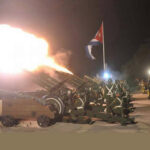 Salvas de artillería por aniversario del triunfo de la Revolución