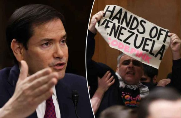 Protesta interrumpe audiencia de Marco Rubio sobre Venezuela