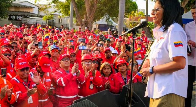 Delcy Rodríguez: «Ya basta de las órdenes de Washington sobre políticos en Venezuela»