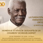 Debatirá Fundación Fernando Ortiz sobre medular obra de Miguel Barnet