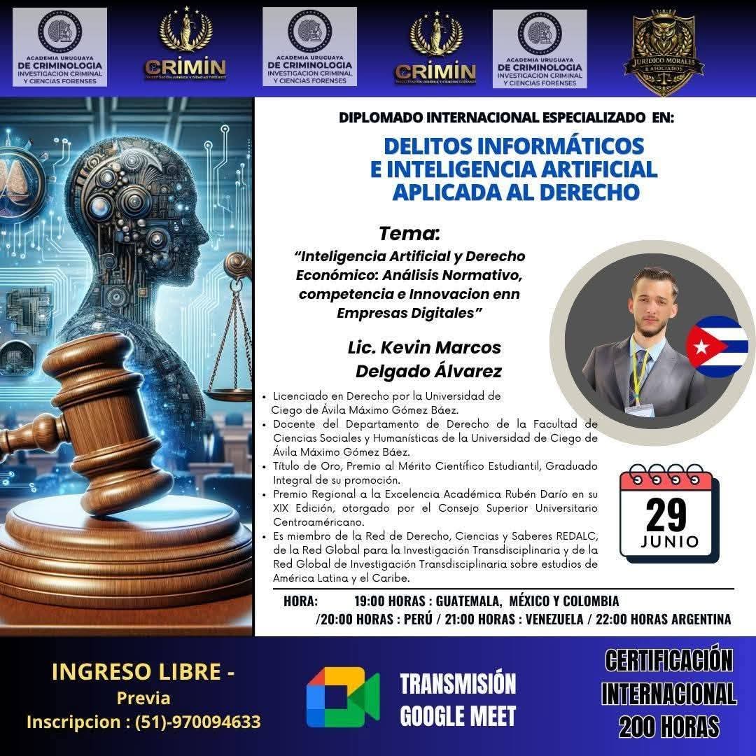 Lee más sobre el artículo Joven jurista avileño participa en Diplomado Internacional sobre Delitos