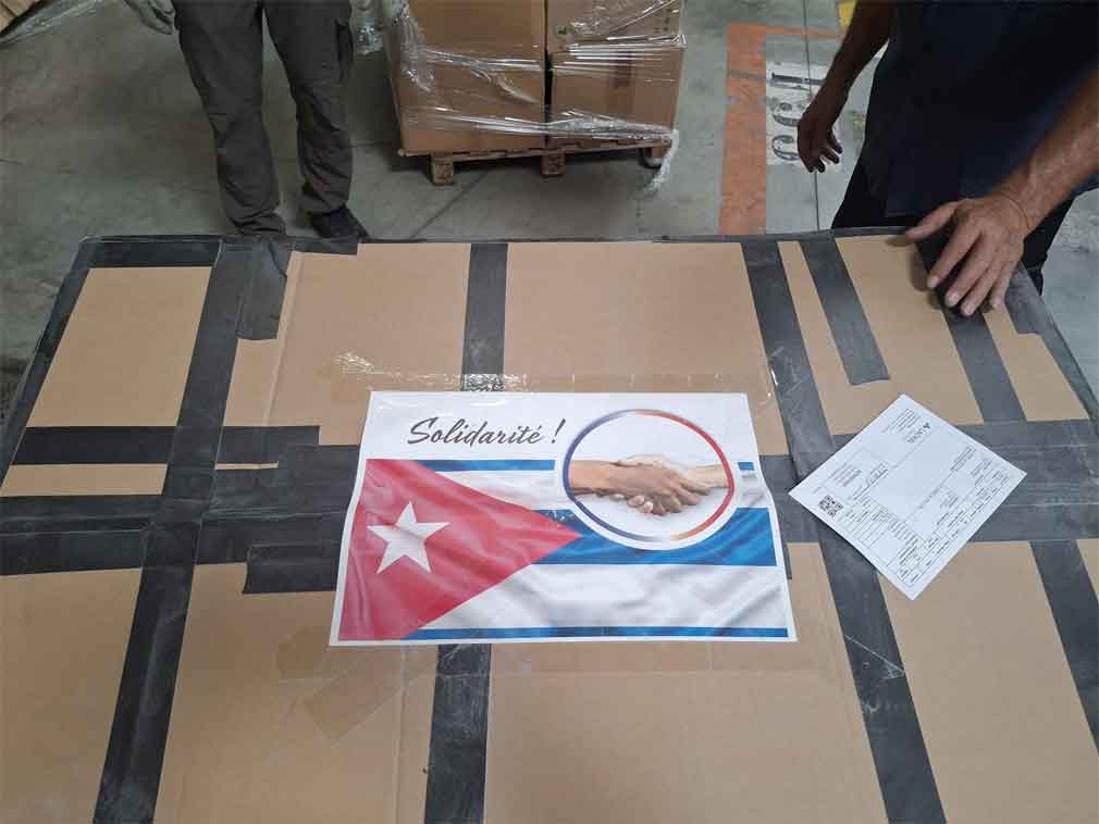 En este momento estás viendo Apoyo en Francia continúa: otro contenedor solidario para Cuba