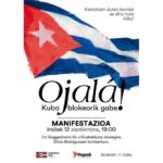País Vasco con Cuba en manifestación de Bilbao