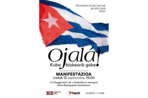 País Vasco con Cuba en manifestación de Bilbao