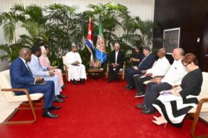 Recibe Díaz-Canel a Secretario General de la Organización de Estados de África, Caribe y Pacífico