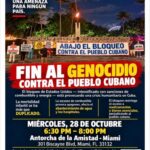 Bajo el lema “¡Abajo el bloqueo!”, Miami convoca una concentración por Cuba